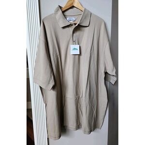 3XL Tri Mountain Polo Shirt Big & Tall 3XL NEW NWT Mens Tan Khaki Golf Work